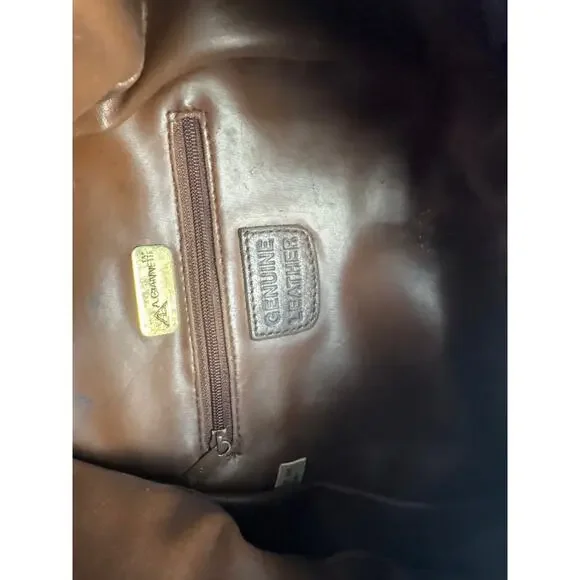 A. Giannetti Genuine Leather Sling Bag Brown Vintage display picture 1